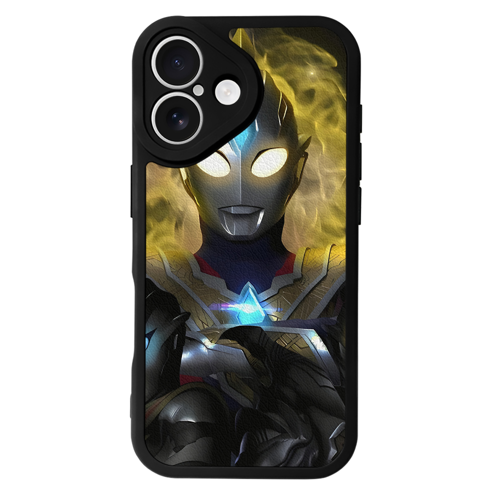 （画像用） ウルトラマン Ultraman 【iPhone 16シリーズ対応】シリコンスマホケース（レザー調） 材質：シリコン